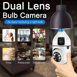 Double Lens Wifi Supported Bulb Camera