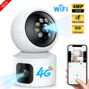 Dual Lens Sim Supported Ptz Ip Camera With 4G Connectivity