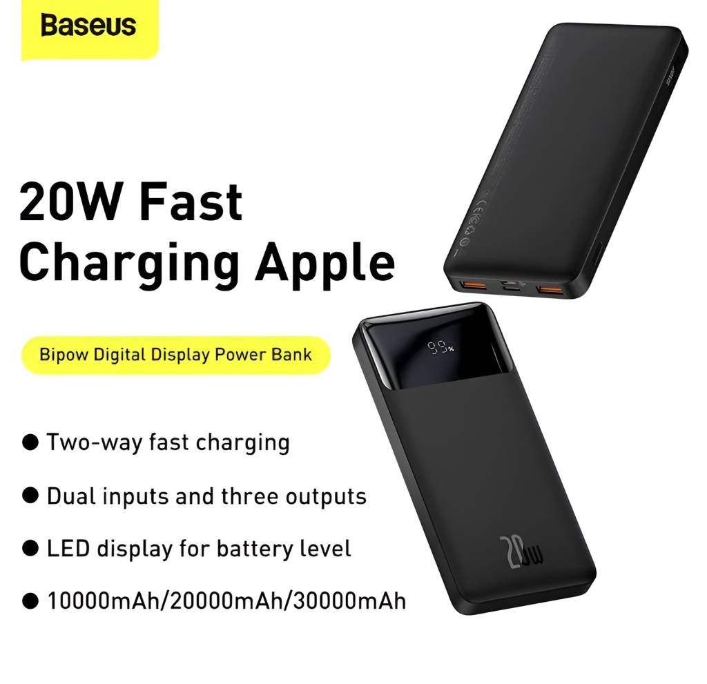 Baseus 10000Mah 20W Power Bank Led Display