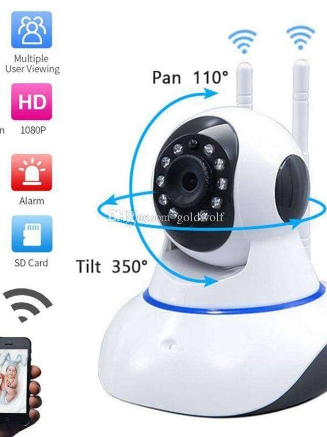 V380 Pro PTZ Smart Camera With Three Antenna