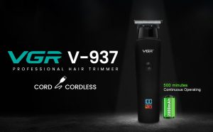 Vgr V937 Rechargeable Hair Trimmer Led Display