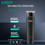 VGR V937 Rechargeable Hair Trimmer LED Display