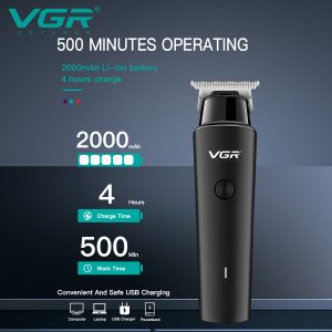 Vgr V937 Rechargeable Hair Trimmer Led Display