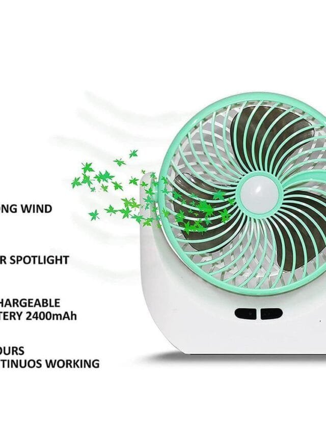 JY 1880 Mini Fan With LED LIght