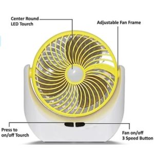 Jy 1880 Mini Fan With Led Light